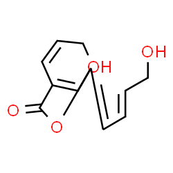 ChemSpider 2D Image | 5-[(2E)-4-Hydroxy-2-buten-1-ylidene]-3-[(1Z)-3-hydroxy-1-propen-1-yl]-2(5H)-furanone | C11H12O4