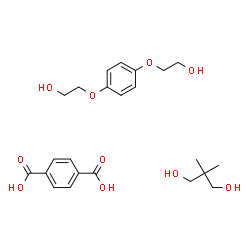 ChemSpider 2D Image | 2,2-dimethylpropane-1,3-diol;2-[4-(2-hydroxyethoxy)phenoxy]ethanol;terephthalic acid | C23H32O10