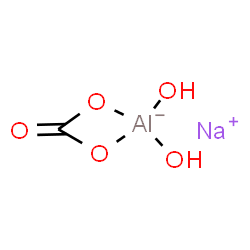 ChemSpider 2D Image | Sodium [carbonato(2-)-kappa~2~O,O'](dihydroxy)aluminate(1-) | CH2AlNaO5