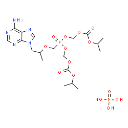 ChemSpider 2D Image | TENOFOVIR DISOPROXIL PHOSPHATE | C19H33N5O14P2