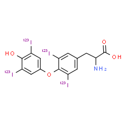 ChemSpider 2D Image | THYROXINE I-123 | C15H11123I4NO4
