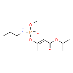 ChemSpider 2D Image | Isopropyl (2E)-3-{[methoxy(propylamino)phosphoryl]oxy}-2-butenoate | C11H22NO5P