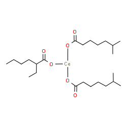 ChemSpider 2D Image | Cerium(3+) 2-ethylhexanoate 6-methylheptanoate (1:1:2) | C24H45CeO6
