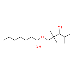 ChemSpider 2D Image | 1-[(3-Hydroxy-2,2,4-trimethylpentyl)oxy]-1-heptanol | C15H32O3