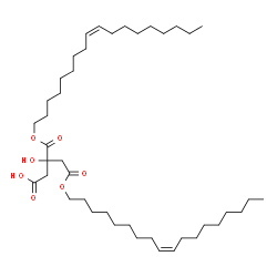 ChemSpider 2D Image | 3-Hydroxy-5-[(9Z)-9-octadecen-1-yloxy]-3-{[(9Z)-9-octadecen-1-yloxy]carbonyl}-5-oxopentanoic acid | C42H76O7