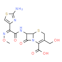 ChemSpider 2D Image | Deacetylcefotaxime | C14H15N5O6S2