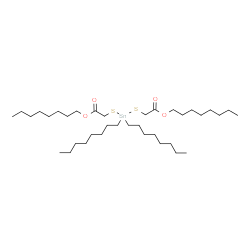 ChemSpider 2D Image | Octyl 4,4-dioctyl-7-oxo-8-oxa-3,5-dithia-4-stannahexadecan-1-oate | C36H72O4S2Sn