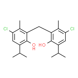ChemSpider 2D Image | biclotymol | C21H26Cl2O2