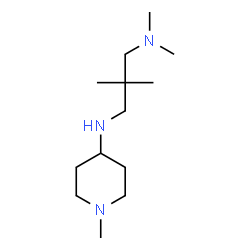 ChemSpider 2D Image | N,N,2,2-Tetramethyl-N'-(1-methyl-4-piperidinyl)-1,3-propanediamine | C13H29N3