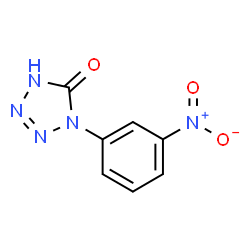 ChemSpider 2D Image | 1-(3-Nitrophenyl)-1,4-dihydro-5H-tetrazol-5-one | C7H5N5O3
