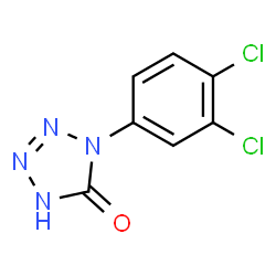 ChemSpider 2D Image | 1-(3,4-Dichlorophenyl)-1,4-dihydro-5H-tetrazol-5-one | C7H4Cl2N4O