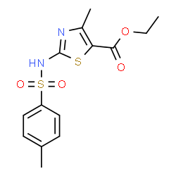 ChemSpider 2D Image | Ethyl 4-methyl-2-{[(4-methylphenyl)sulfonyl]amino}-1,3-thiazole-5-carboxylate | C14H16N2O4S2