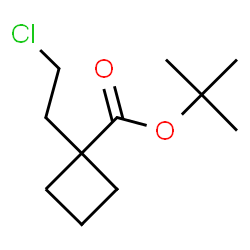 ChemSpider 2D Image | tert-butyl 1-(2-chloroethyl)cyclobutane-1-carboxylate | C11H19ClO2