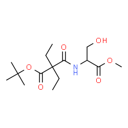 ChemSpider 2D Image | 2-Methyl-2-propanyl 2-ethyl-2-[(3-hydroxy-1-methoxy-1-oxo-2-propanyl)carbamoyl]butanoate | C15H27NO6