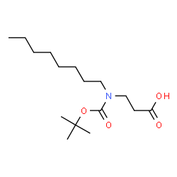ChemSpider 2D Image | N-{[(2-Methyl-2-propanyl)oxy]carbonyl}-N-octyl-beta-alanine | C16H31NO4