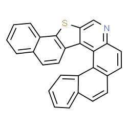 ChemSpider 2D Image | Naphtho[1,2-f]naphtho[2',1':4,5]thieno[2,3-c]quinoline | C27H15NS
