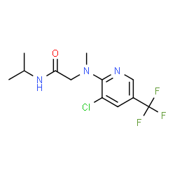 ChemSpider 2D Image | N~2~-[3-Chloro-5-(trifluoromethyl)-2-pyridinyl]-N-isopropyl-N~2~-methylglycinamide | C12H15ClF3N3O