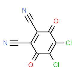 ChemSpider 2D Image | 2,3-Dichloro-5,6-dicyano-1,4-benzoquinone | C8Cl2N2O2