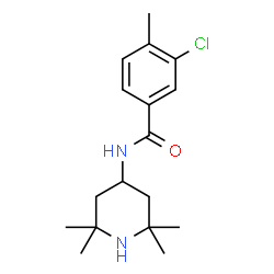 ChemSpider 2D Image | 3-Chloro-4-methyl-N-(2,2,6,6-tetramethyl-4-piperidinyl)benzamide | C17H25ClN2O
