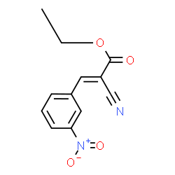 ChemSpider 2D Image | Ethyl (2E)-2-cyano-3-(3-nitrophenyl)acrylate | C12H10N2O4