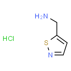 ChemSpider 2D Image | 1-(1,2-Thiazol-5-yl)methanamine hydrochloride (1:1) | C4H7ClN2S