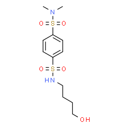 ChemSpider 2D Image | N'-(4-Hydroxybutyl)-N,N-dimethyl-1,4-benzenedisulfonamide | C12H20N2O5S2
