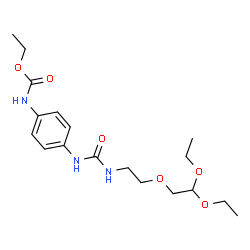 ChemSpider 2D Image | Ethyl [4-({[2-(2,2-diethoxyethoxy)ethyl]carbamoyl}amino)phenyl]carbamate | C18H29N3O6