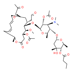 ChemSpider 2D Image | LEUCOMYCIN A4 ACETATE | C45H71NO17