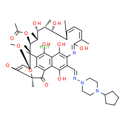 ChemSpider 2D Image | Rifapentine Hydrochloride | C47H65ClN4O12