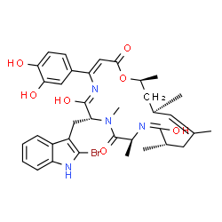 ChemSpider 2D Image | (+)-jasplakinolide W | C36H43BrN4O7