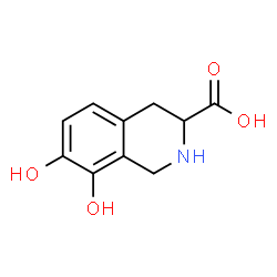 ChemSpider 2D Image | 7,8-Dihydroxy-1,2,3,4-tetrahydro-3-isoquinolinecarboxylic acid | C10H11NO4