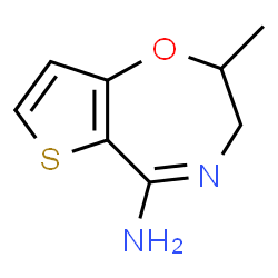 ChemSpider 2D Image | 2-Methyl-2,3-dihydrothieno[2,3-f][1,4]oxazepin-5-amine | C8H10N2OS