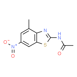ChemSpider 2D Image | N-(4-Methyl-6-nitro-1,3-benzothiazol-2-yl)acetamide | C10H9N3O3S