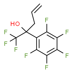 ChemSpider 2D Image | 1,1,1-Trifluoro-2-(pentafluorophenyl)-4-penten-2-ol | C11H6F8O