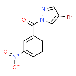 ChemSpider 2D Image | (4-Bromo-1H-pyrazol-1-yl)(3-nitrophenyl)methanone | C10H6BrN3O3