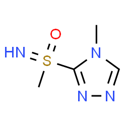 ChemSpider 2D Image | 4-Methyl-3-(S-methylsulfonimidoyl)-4H-1,2,4-triazole | C4H8N4OS