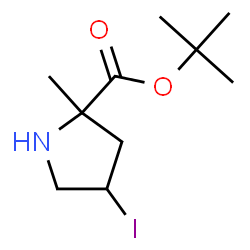 ChemSpider 2D Image | 2-Methyl-2-propanyl 4-iodo-2-methylprolinate | C10H18INO2