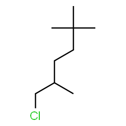 ChemSpider 2D Image | 1-Chloro-2,5,5-trimethylhexane | C9H19Cl