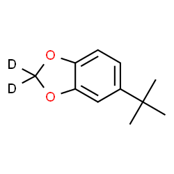 ChemSpider 2D Image | 5-(2-Methyl-2-propanyl)(2,2-~2~H_2_)-1,3-benzodioxole | C11H12D2O2