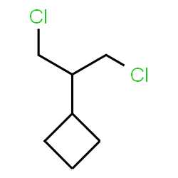 ChemSpider 2D Image | (1,3-Dichloro-2-propanyl)cyclobutane | C7H12Cl2