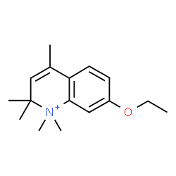 ChemSpider 2D Image | 7-Ethoxy-1,1,2,2,4-pentamethyl-1,2-dihydroquinolinium | C16H24NO