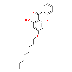 ChemSpider 2D Image | 2,2'-dihydroxy-4-octyloxybenzophenone | C21H26O4