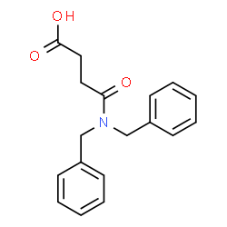 ChemSpider 2D Image | 4-(Dibenzylamino)-4-oxobutanoic acid | C18H19NO3