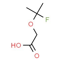 ChemSpider 2D Image | [(2-Fluoro-2-propanyl)oxy]acetic acid | C5H9FO3