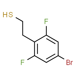 ChemSpider 2D Image | 2-(4-Bromo-2,6-difluorophenyl)ethanethiol | C8H7BrF2S