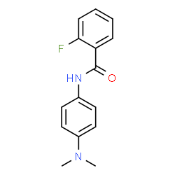 ChemSpider 2D Image | N-[4-(Dimethylamino)phenyl]-2-fluorobenzamide | C15H15FN2O