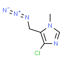 ChemSpider 2D Image | 5-(Azidomethyl)-4-chloro-1-methyl-1H-imidazole | C5H6ClN5