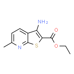 ChemSpider 2D Image | Ethyl 3-amino-6-methylthieno[2,3-b]pyridine-2-carboxylate | C11H12N2O2S