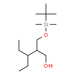 ChemSpider 2D Image | 2-({[Dimethyl(2-methyl-2-propanyl)silyl]oxy}methyl)-3-ethyl-1-pentanol | C14H32O2Si