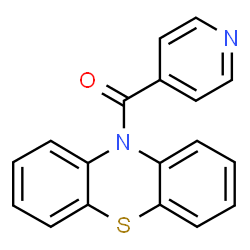 ChemSpider 2D Image | Phenothiazin-10-yl-pyridin-4-yl-methanone | C18H12N2OS